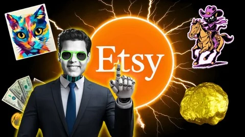 Etsy AI Goldmine: Sell 100 Digital Products &#8211; Hands On HACKS