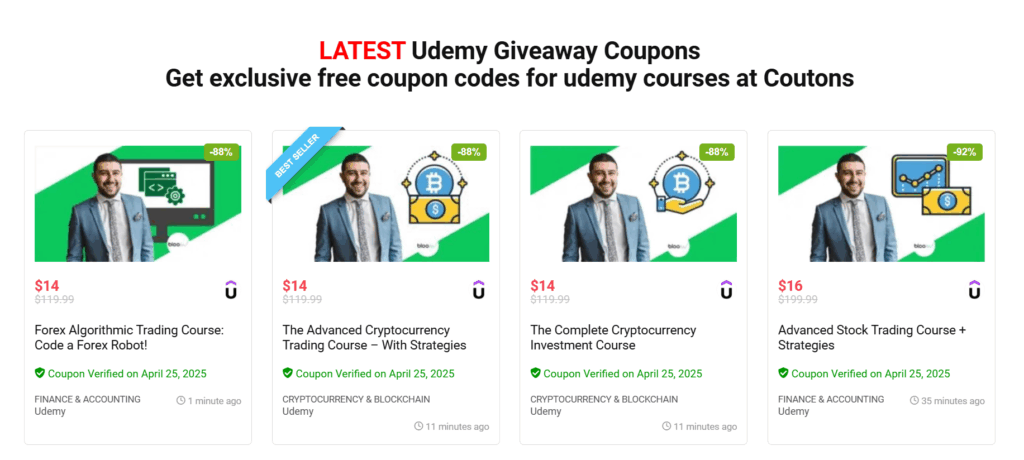 Mohsen Hassan - Stock Trading Course Coupons